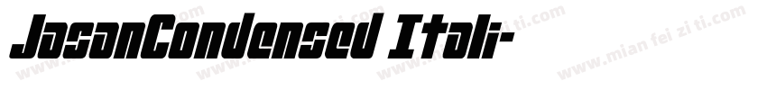 JasanCondensed Itali字体转换